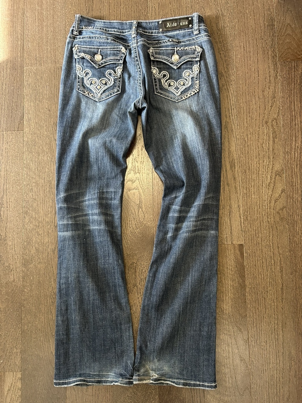 Vintage L.A. Idol USA Embroidered Bootcut Bling Jeans